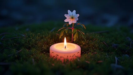 Saint brigid's day candle and flower symbolism on february 1st celebrating irish heritage and traditions
