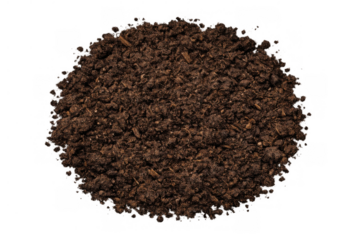 Pile of nutrient-rich dirt, perfect for gardening, fertilizing, and growing plants, indicating growth and organic farming