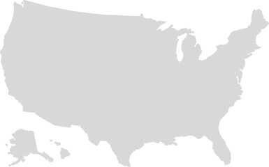 Obraz premium United state of America map. detailed vector usa map