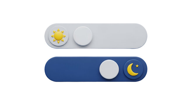 Toggle switches for day and night mode