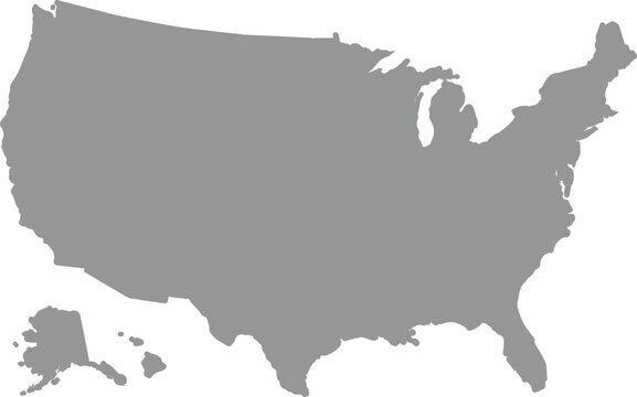 US map hgih quality vector. USA map