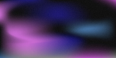 Fototapeta premium Abstract Dark purple blue abstract glow background with smooth gradient haze soft grain texture futuristic mood lighting for creative digital design branding wallpapers and modern visuals