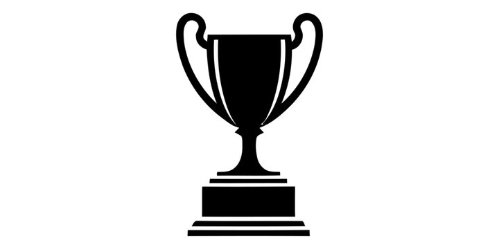 Trophy cup icon for success and victory celebration.