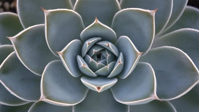 Silver Leaf Succulent with Metallic Botanical Tone