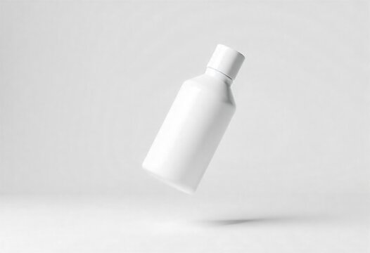 white plastic bottle on white