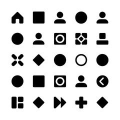 Social media icons isolated on transparent background