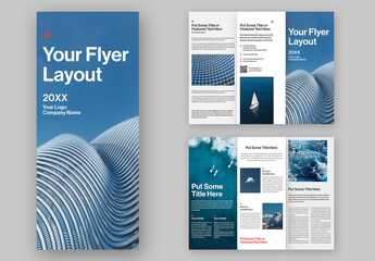 Print Trifold Flyer Layout