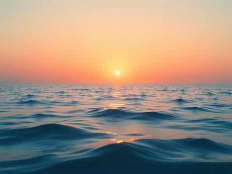 sunset over the sea