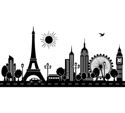 city sketch art