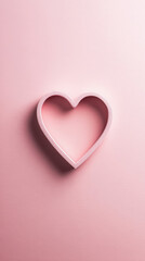 Obraz premium Elegant Minimal Heart Love Concept 2