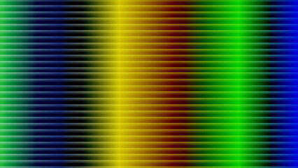 Abstract horizontal stripes of color transitioning from dark blue to bright green with a glossy gradient effect, modern digital art background