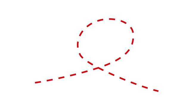 Animated Dashed Line Path Loop