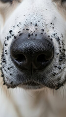 Obraz premium Close-Up of a Dog's Nose and Whiskers