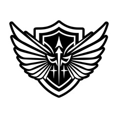 Fototapeta premium Filled style icon showing an aquila symbol