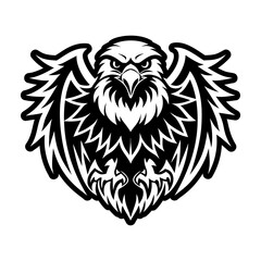 Obraz premium Filled style icon showing an aquila bird