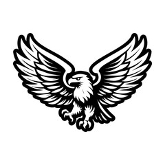 Obraz premium Glyph style icon showing an aquila logo