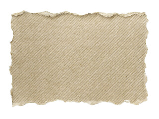 Obraz premium Natural Ripped Paper Border Texture Isolated on Transparent Background