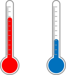Colorful thermometer vector illustration