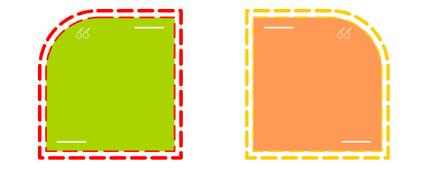 Rounded Quote Boxes with Bold Dashed Borders for Text Highlights