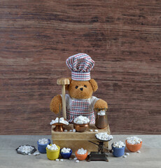 Teddy bear pharmacist Medicine pills