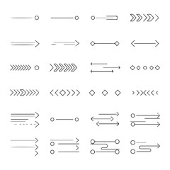 Black and white arrow line arrows lines symbols