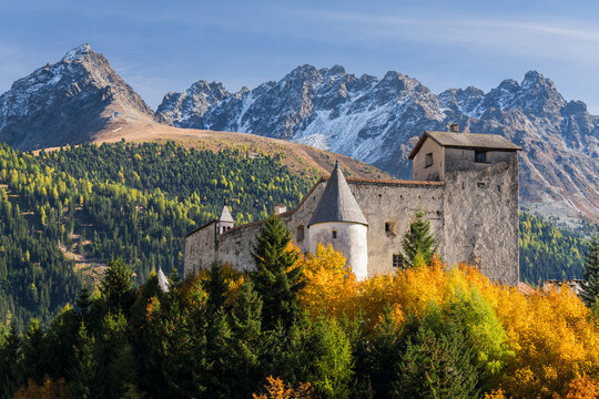 Schloss Naudersberg, Nauders, Reschenpass, Tirol, &Ouml;sterreich