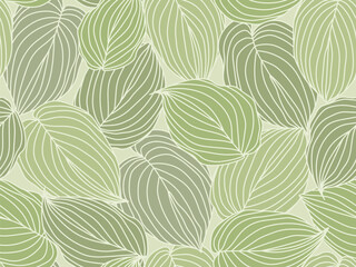 Abstract foliage poster vector. Light green leaves. Illustration design for Eco packaging, interior, cover, wall art, market.