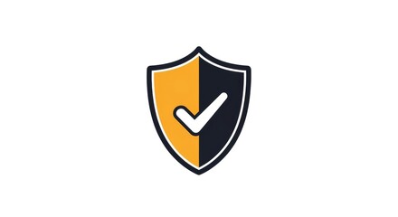 A shield icon with a checkmark symbolizing protection and security