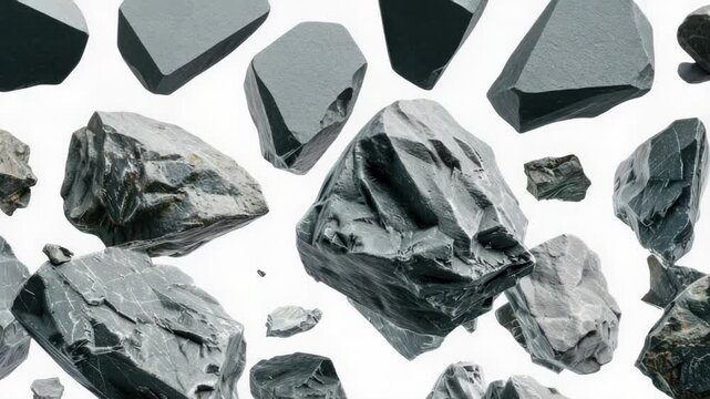 Video A group of rocks suspended in mid-air, seemingly defying gravity