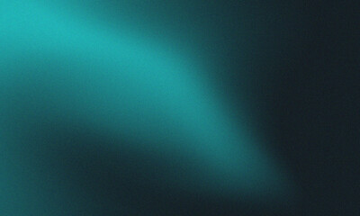 Abstract blue teal green grainy gradient background ,with dark noise texture backdrop poster wide banner cover design © Joynab