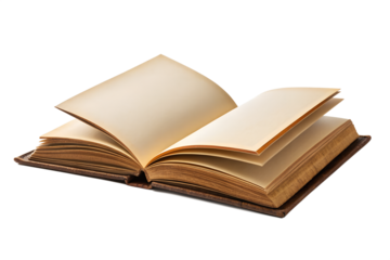 Antique Open Book with Aged Pages, Offering a Glimpse into the Past and the Enduring Power of Literature and Knowledge