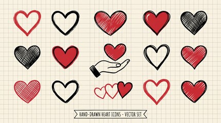 seamless pattern with hearts