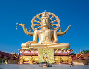 The Big Buddha at&nbsp;Wat Phra Yai Temple in Koh Samui, Thailand.