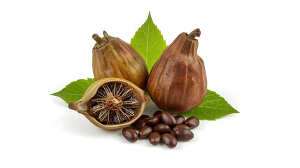 spices on white background