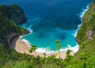 Kelingking Beach in Nusa Penida Island, Bali, Indonesia