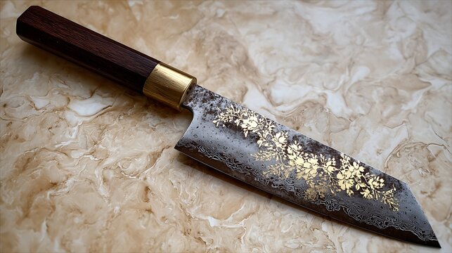 decent black color knife background with perfect stone binding on the background abstract new art design for the black knife wallpaper 