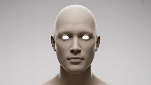 Uncanny 3D Rendering of a Human Head