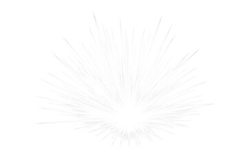 Fototapeta premium White glowing light rays bursting from a central point, creating a star effect on transparent background