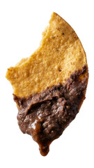 Tortilla Chip with Bean Dip: Savory Snack Bite