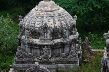 Abandoned Indian temple ruins photograph