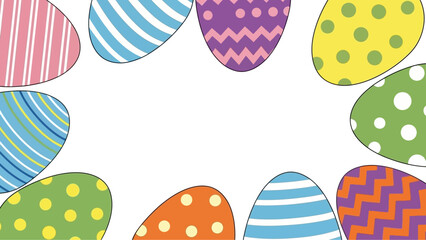 Colorful Easter Eggs.