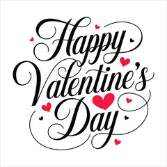 Obraz premium Happy Valentine’s Day Romantic Love Banner Design