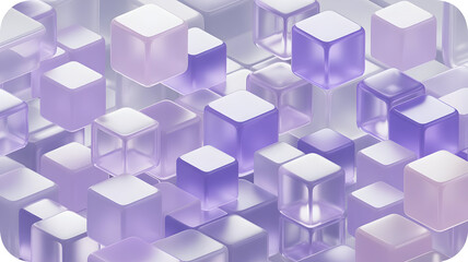 abstract blue cubes background