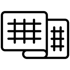 Fabric Cloth icon in Line Style