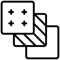Membrane Cloth icon in Line Style