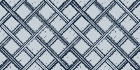 Obraz premium Intricate blue and gray woven pattern showcasing an elegant texture and depth.