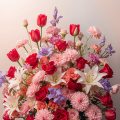 Bouquet of Roses Illustration &ndash; Floral Rose Art, Romantic Flower Print, Classic Home Decor