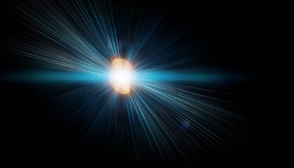 Optical Lens Flare On Black Background