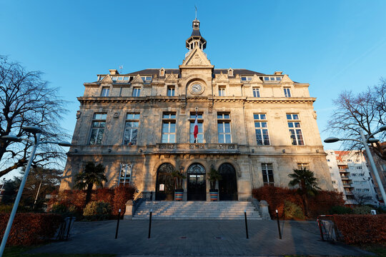 The town hall of La Courneuve city, Parisian region , France .