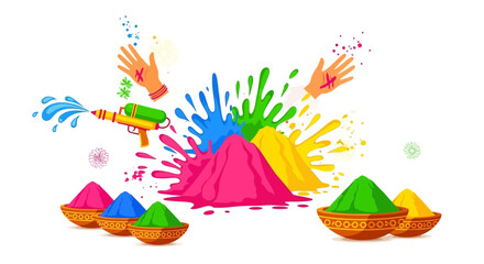 Vibrant colors explode in a joyful celebration of culture and festivity